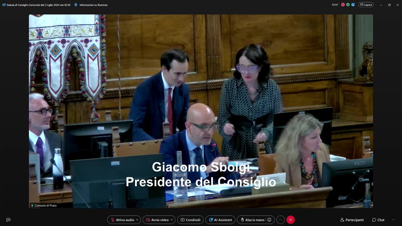 Consiglio Comunale del 02/07/2026 ore 16:00