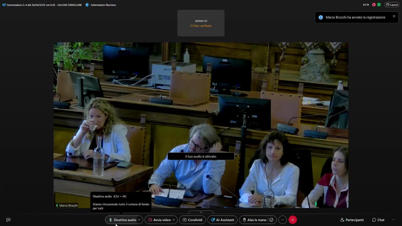 Commissione consiliare n. 3 + 4 congiunte del 28/04/2025 ore 09:45