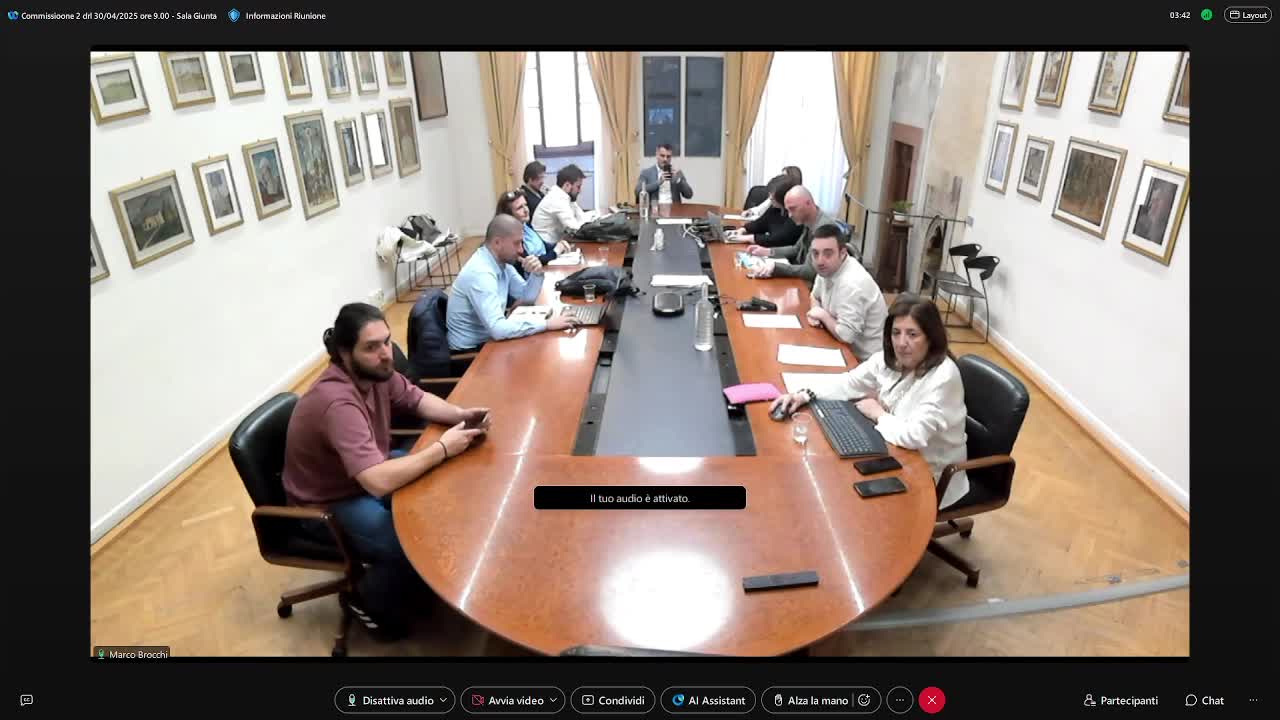 Commissione consiliare n. 2 del 30/04/2025 ore 09:00