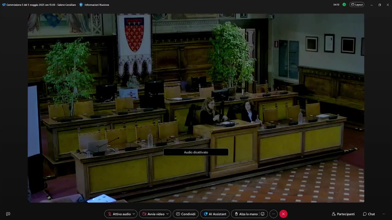 Commissione consiliare n.  del 05/05/2025 ore 15:00