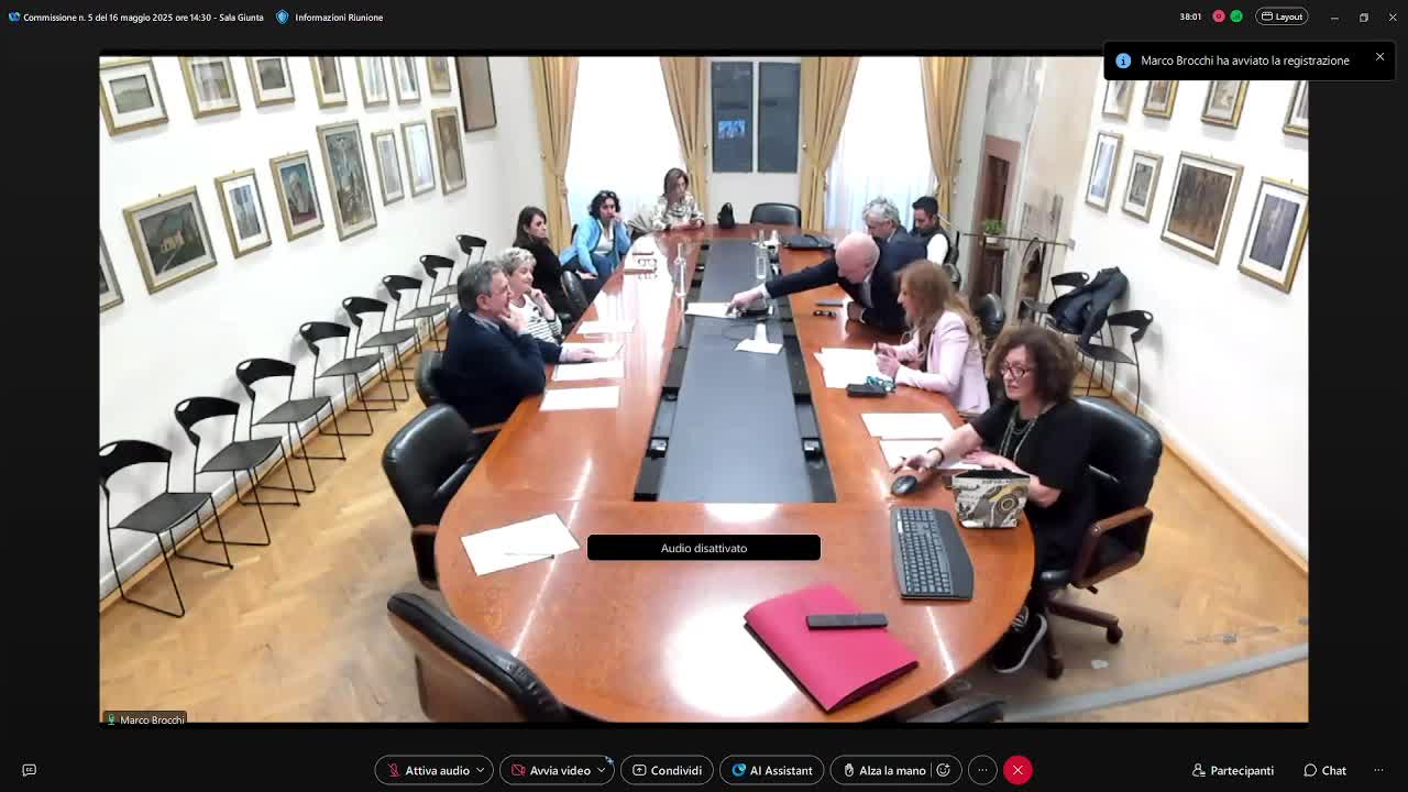 Commissione consiliare n. 5 del 16/05/2025 ore 14:30