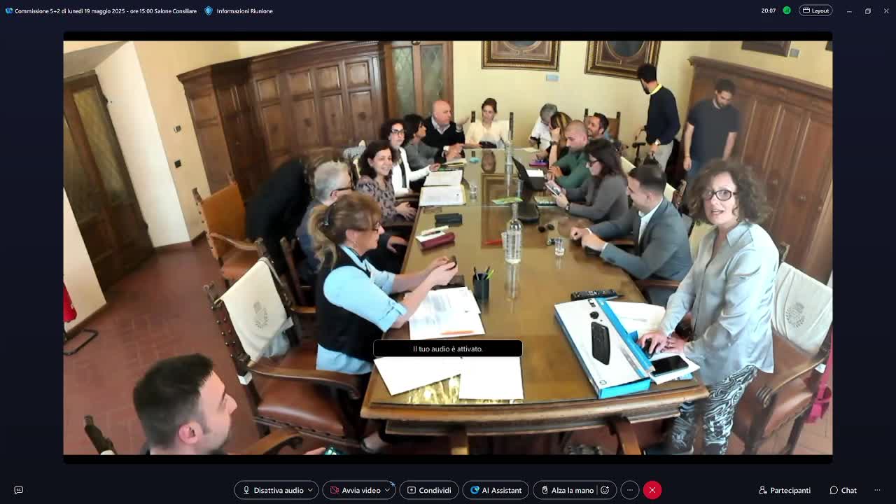 Commissione consiliare n. 5+2 congiunte del 19/05/2025 ore 15:00