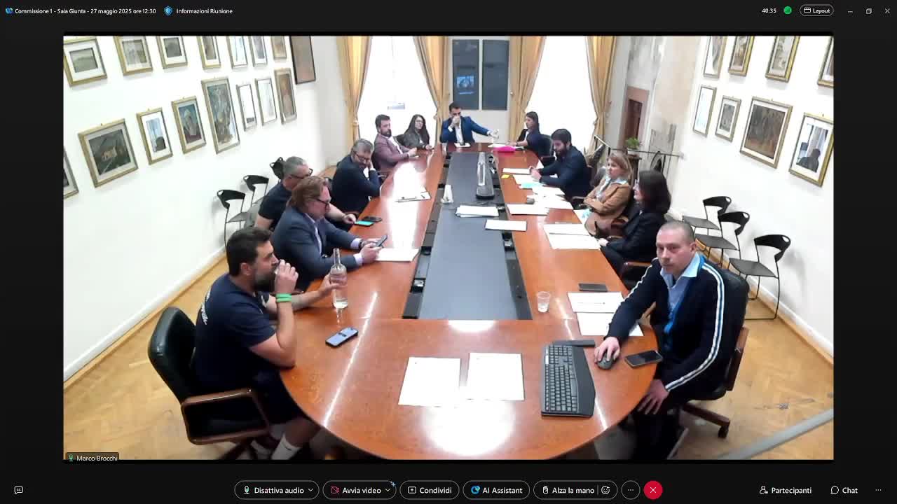 Commissione consiliare n. 1 del 27/05/2025 ore 12:30