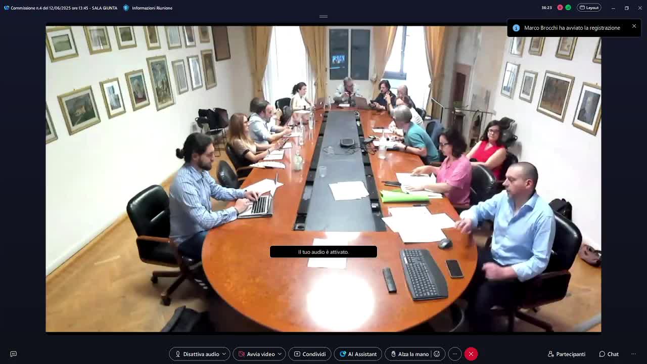 Commissione consiliare n. 4 del 12/06/2025 ore 13:45