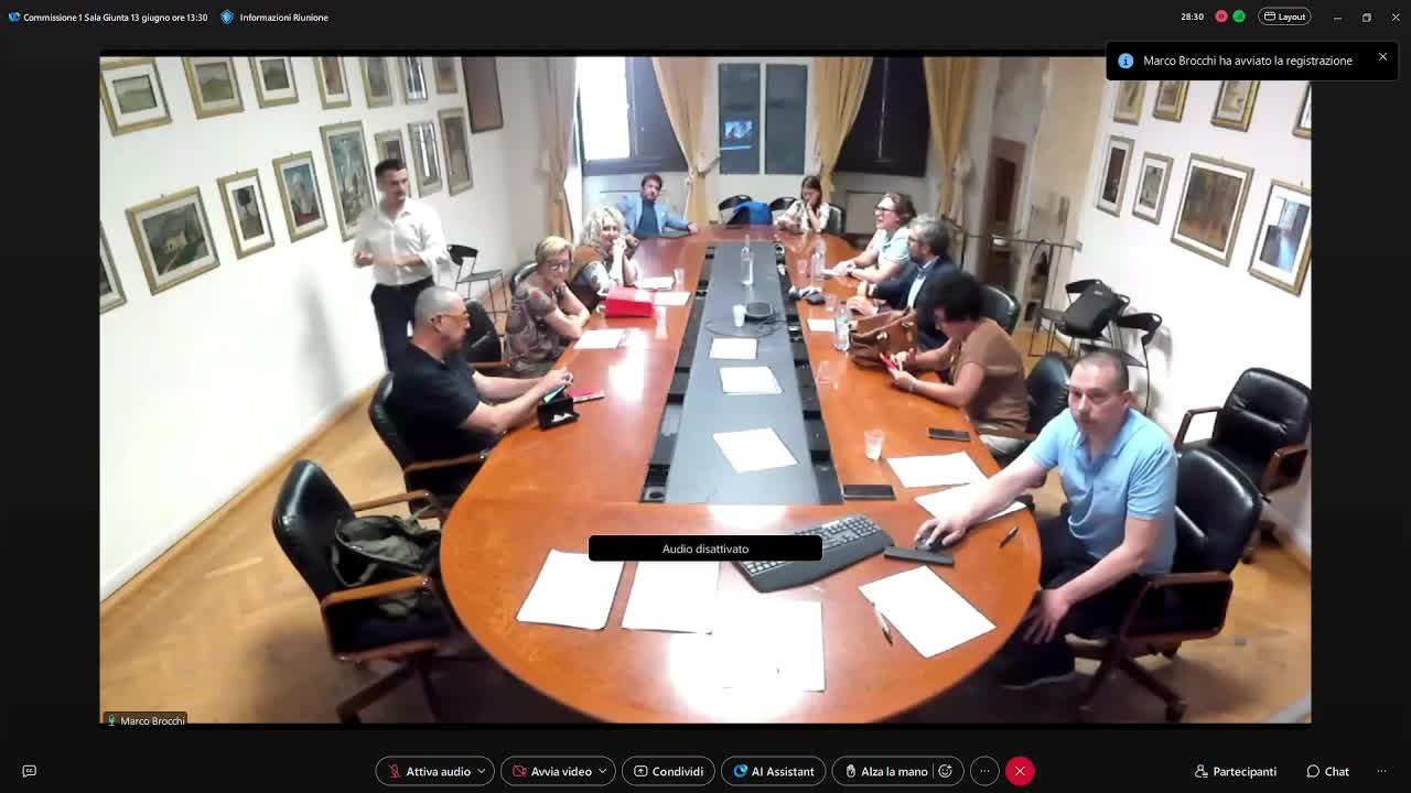 Commissione consiliare n. 1 del 13/06/2025 ore 13:30