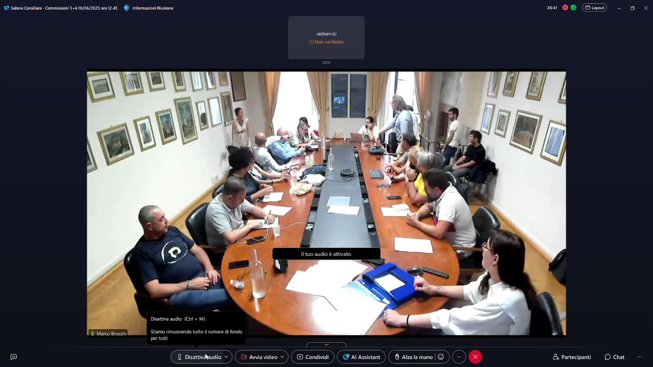 Commissione consiliare n. 3+4 congiunte del 18/06/2025 ore 12:45