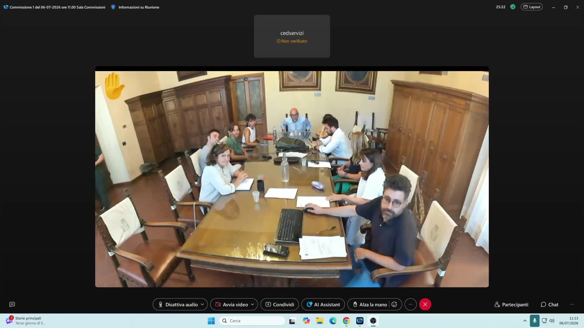Commissione consiliare n. 1 del 06/07/2026 ore 11:00