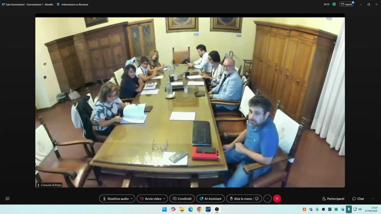 Commissione consiliare n. 1 del 17/09/2026 ore 13:00