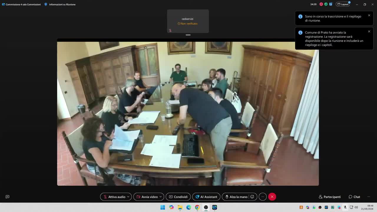 Commissione consiliare n. 4 del 21/09/2026 ore 08:30