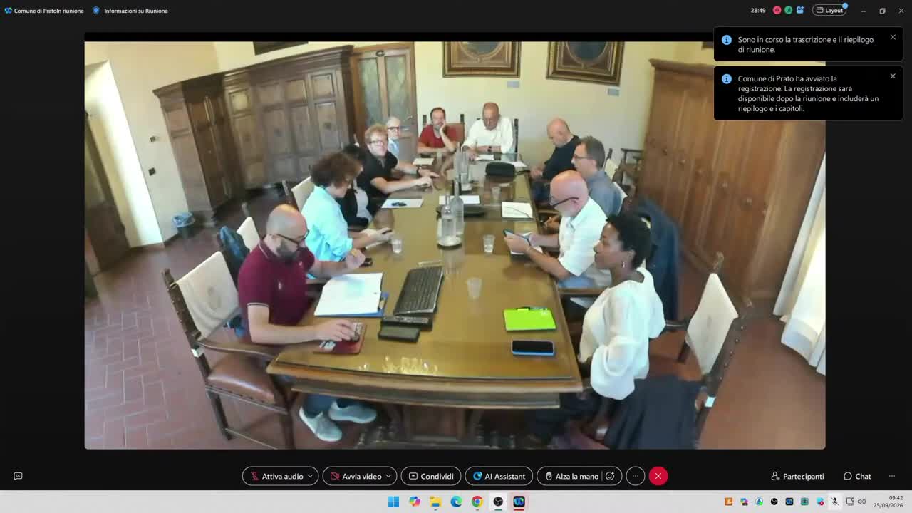 Commissione consiliare n. 5 del 25/09/2026 ore 09:30