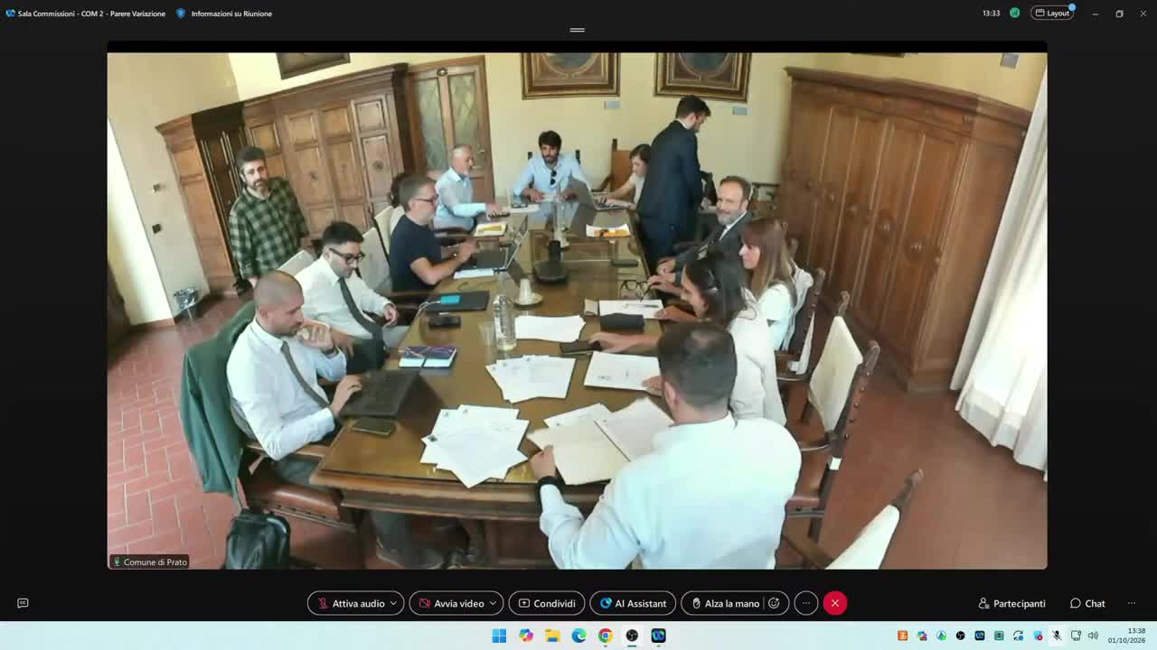 Commissione consiliare n. 2 del 01/10/2026 ore 12:30